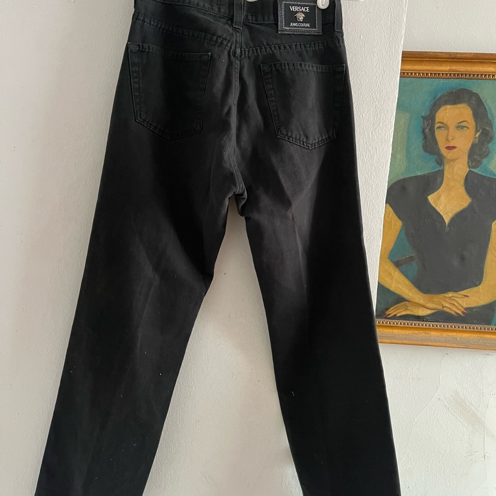Versace Men's Relaxed Black Jeans